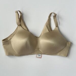 Cacique Lightly Lined No Wire Bra 42B Nude Beige